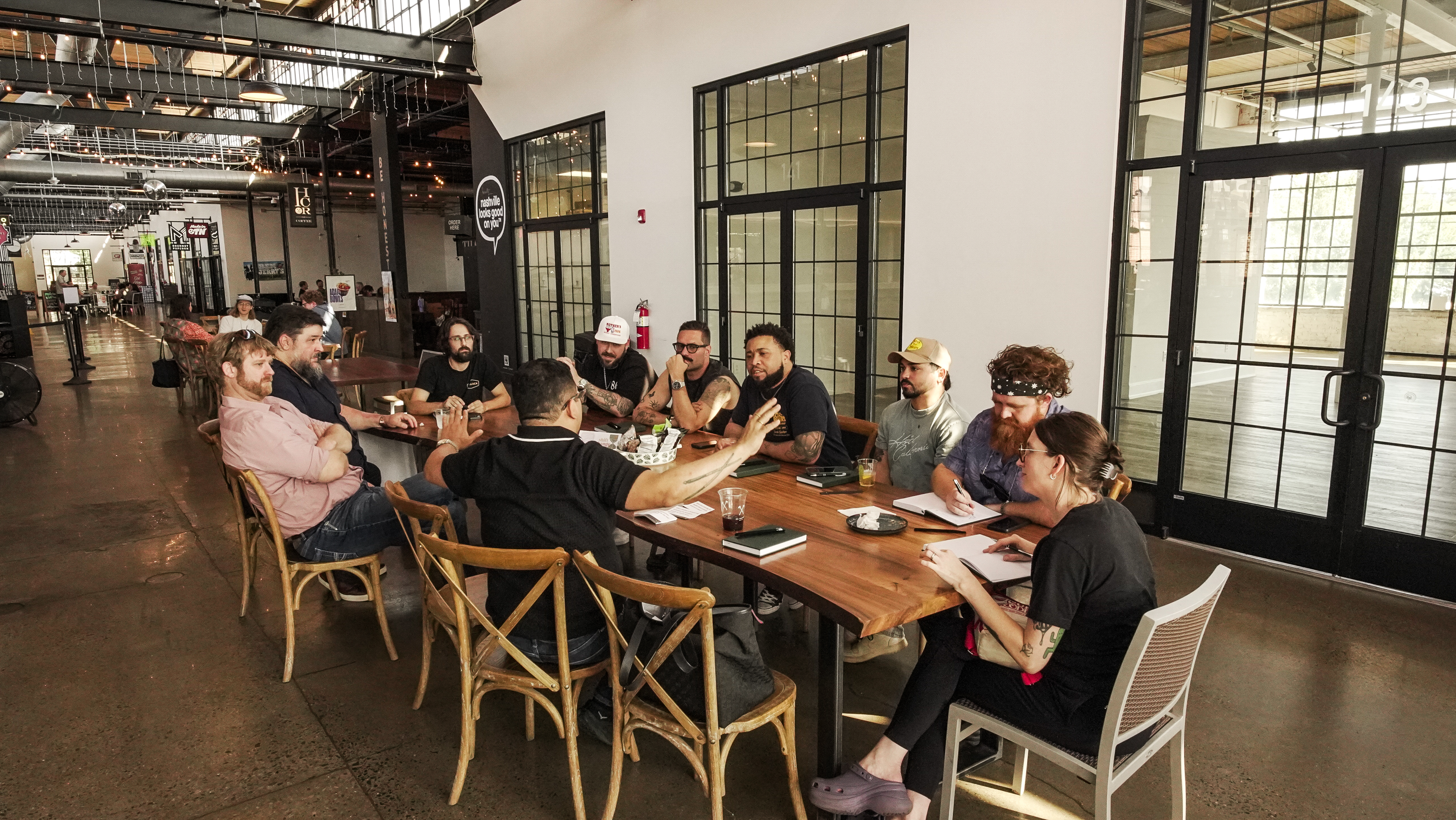 Shift Change roundtable at L&L Market